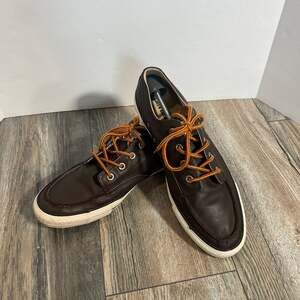Converse Chuck Taylor All Star Leather Boat Shoe Oxford Low Brown Men's Size 11